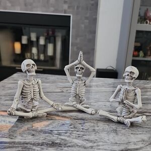 Trader Joe's Yoga Skeletons Set Of 3